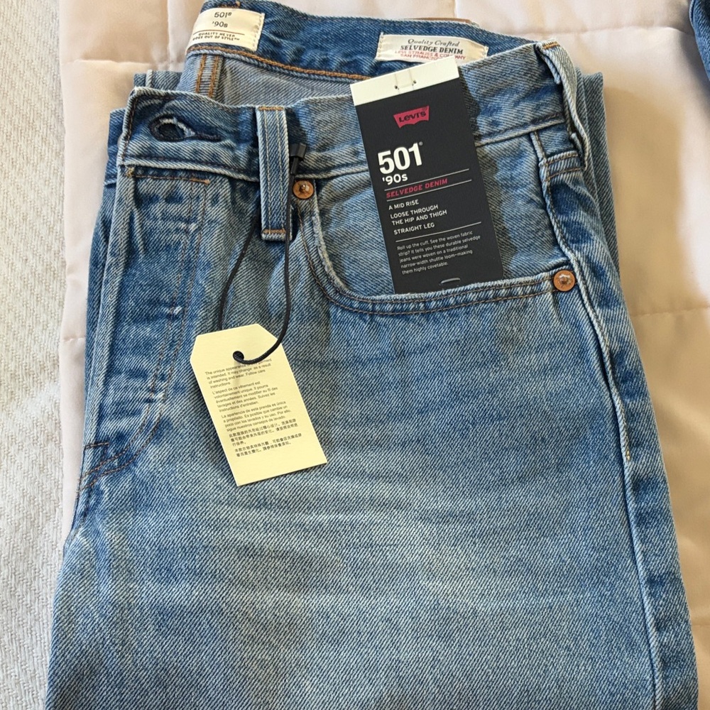 Levi's 501 Light Blue Jeans